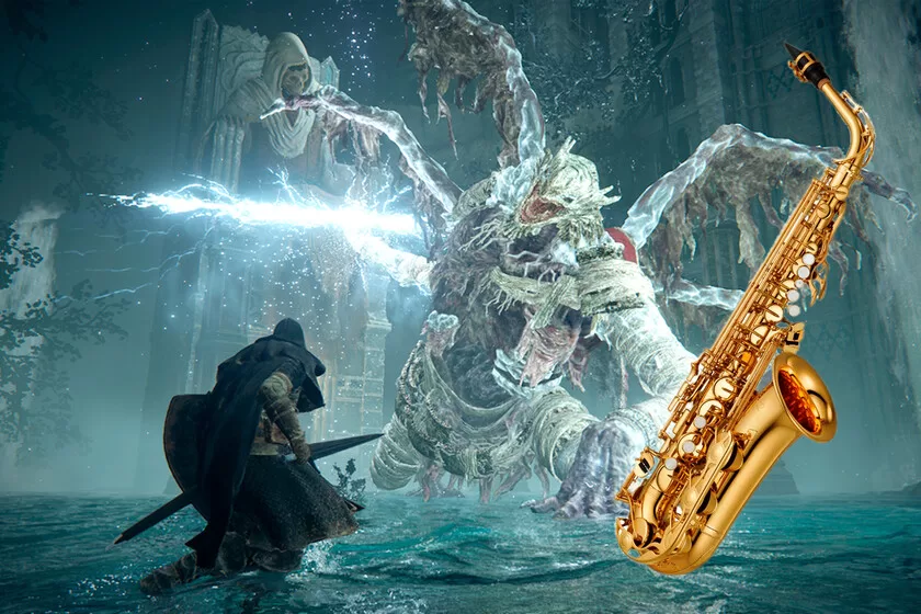 This Elden Ring Player Gets The World's First No-Hit Using An Unconventional Controller: A Damn Electric Saxophone
