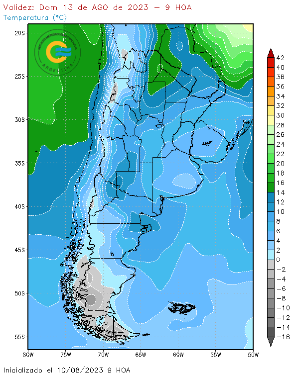 According to the SMN forecast, Sunday will be a windy day, especially in the south of the province of Buenos Aires.  (National Metereological Service)