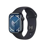 Apple Watch Series 9 GPS, 41mm Midnight Aluminum Case, Midnight Sport Band - S/M