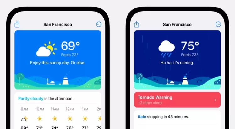 You are currently viewing App of the day: Carrot Weather now in German and with a major iOS 17 update