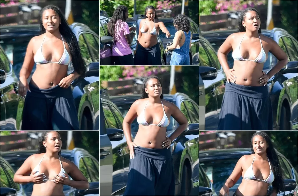 You are currently viewing Sasha Obama in Bikini and Smoke Cigarette at Labor Day Party