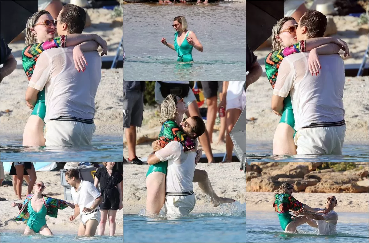Sophie Turner Kisses Co-Star Frank Dillane in Spain
