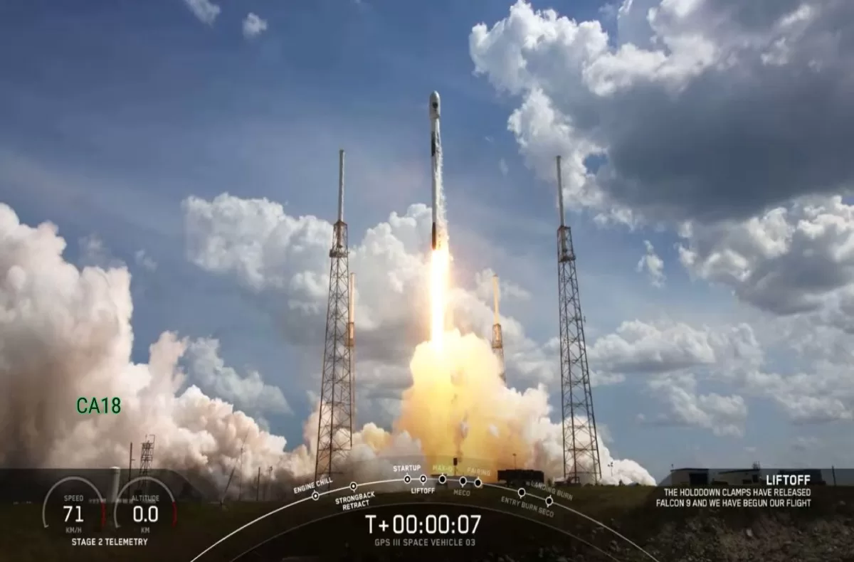 SpaceX Launches Satellites For US Space Force