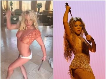 Read more about the article Britney Spears recreates Shakira’s viral knife dance at the MTV VMAs