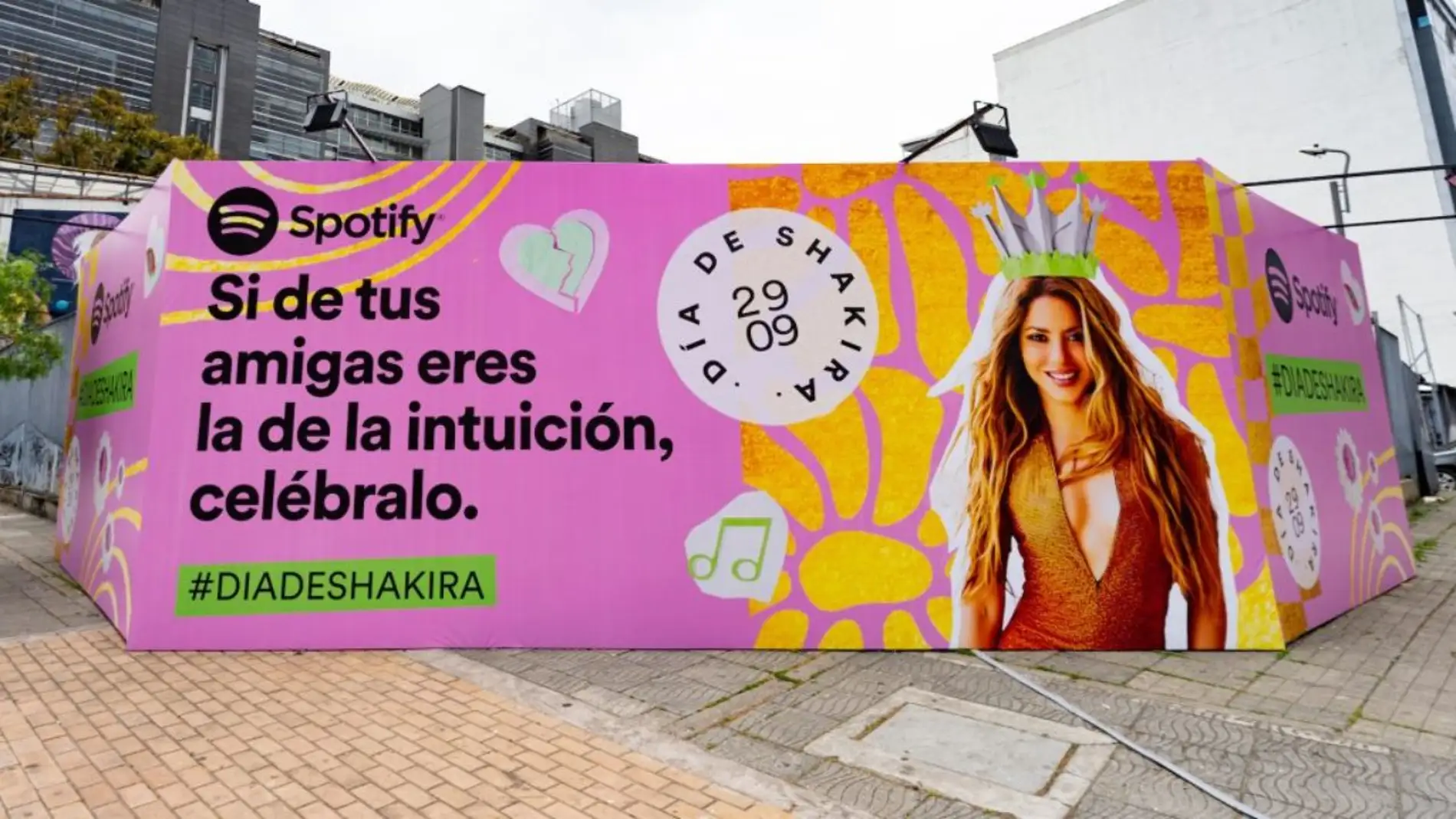 Shakira's day on Spotify