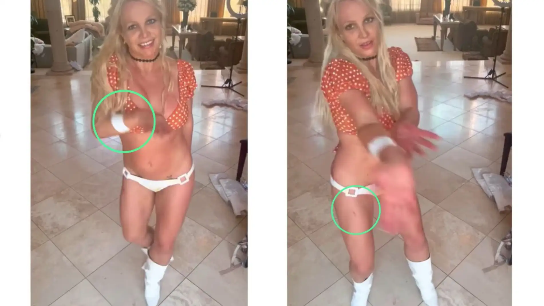 Read more about the article The video that confirms that Britney Spears hurt herself doing the knife dance
