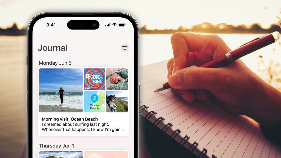 The journal app could not appear until the end of 2023.  (Image: Apple)