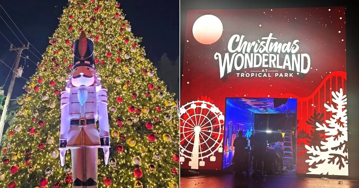 Christmas lights up Miami's Tropical Park with the Christmas Wonderland event
