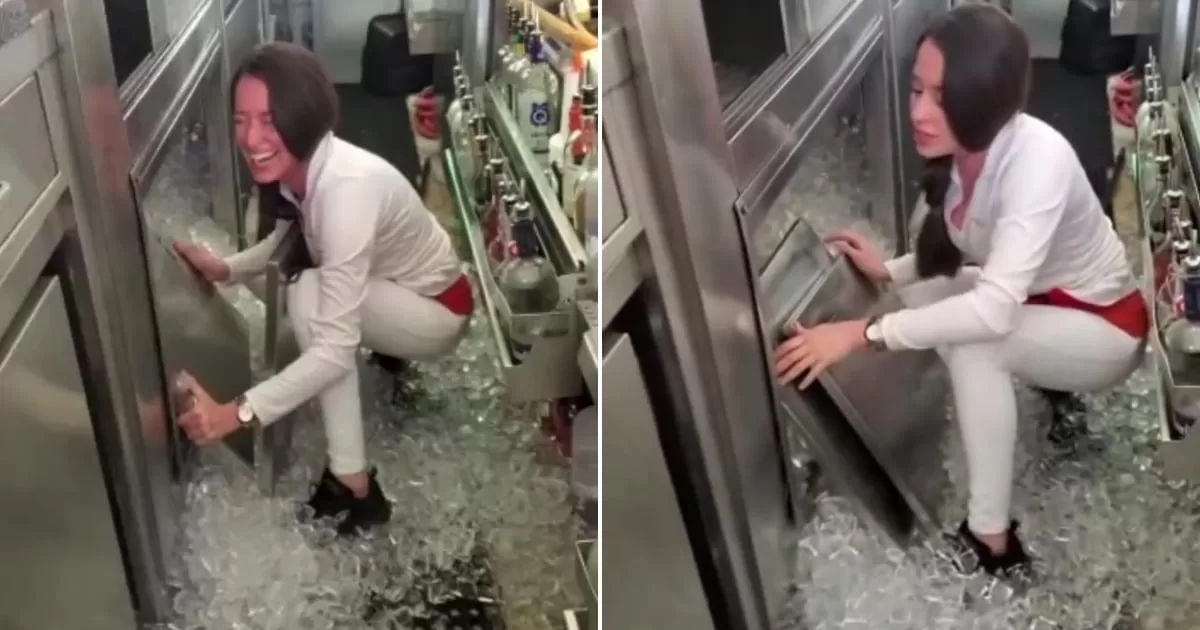 "I broke the door of a refrigerator in a bar"
