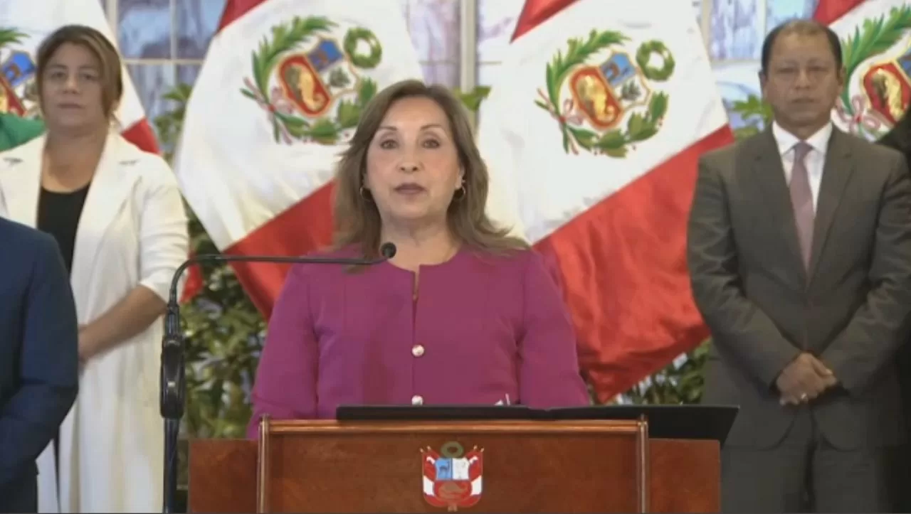 Habla presidenta de Perú.