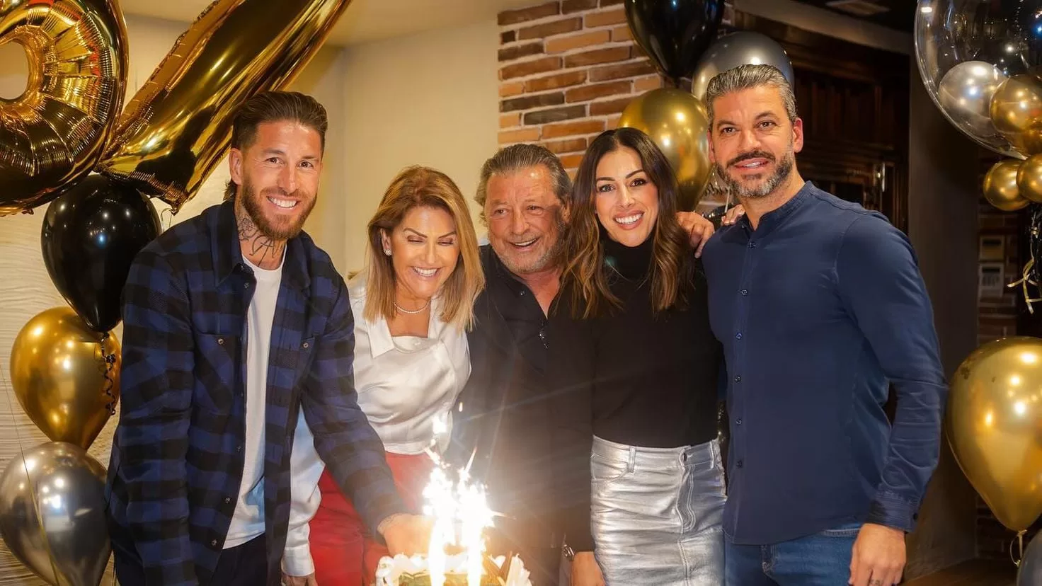 Sergio Ramos attends his mother's birthday without Pilar Rubio

