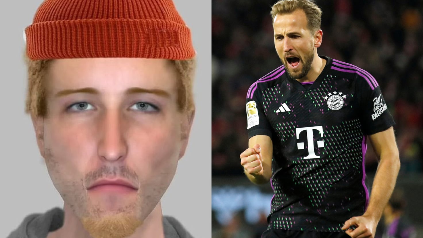 The Police are looking for Harry Kane's double for a robbery of a woman
