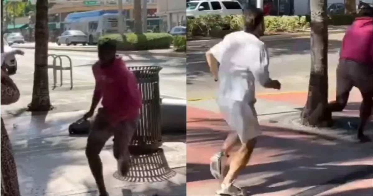 They pursue an alleged scooter and bicycle thief in Miami Beach
