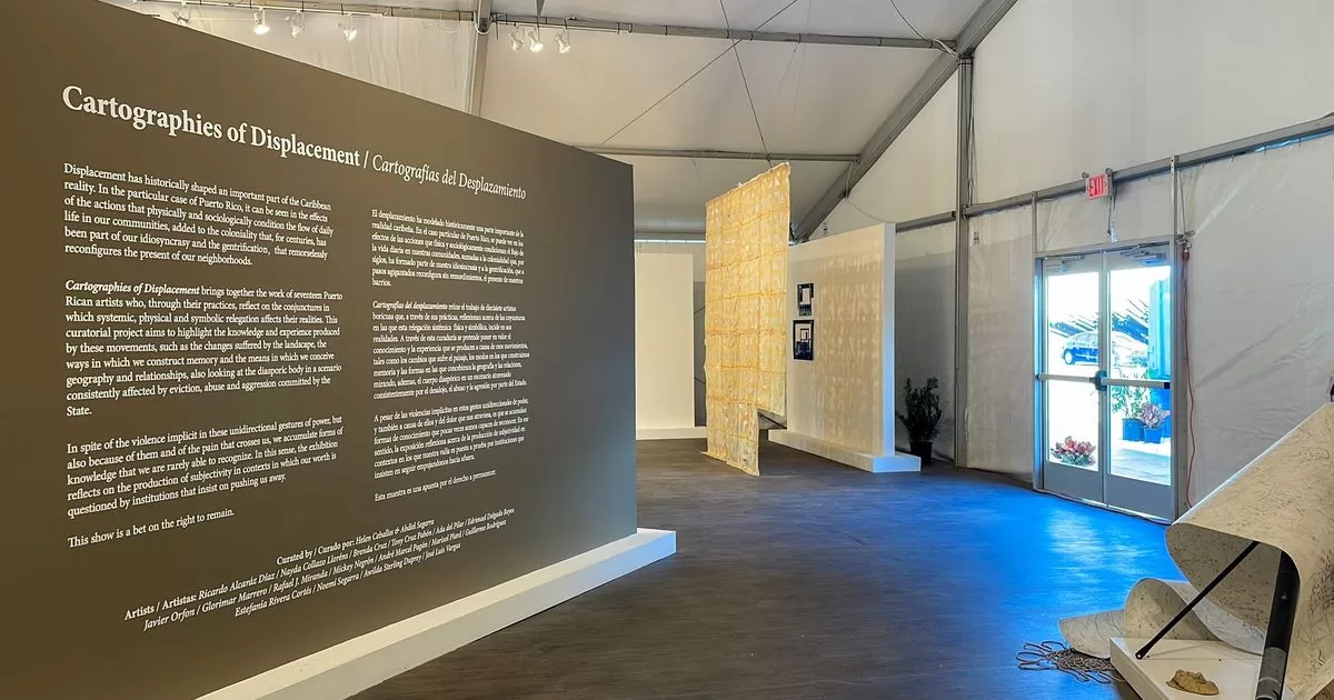 Cartographies of Displacement exhibition presented in Miami
