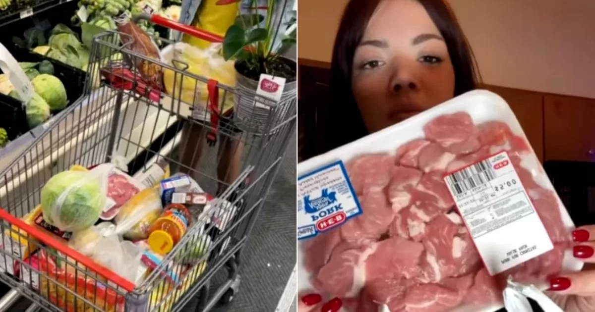 Cuban YouTuber shows how much a weekly purchase costs her in the US.
