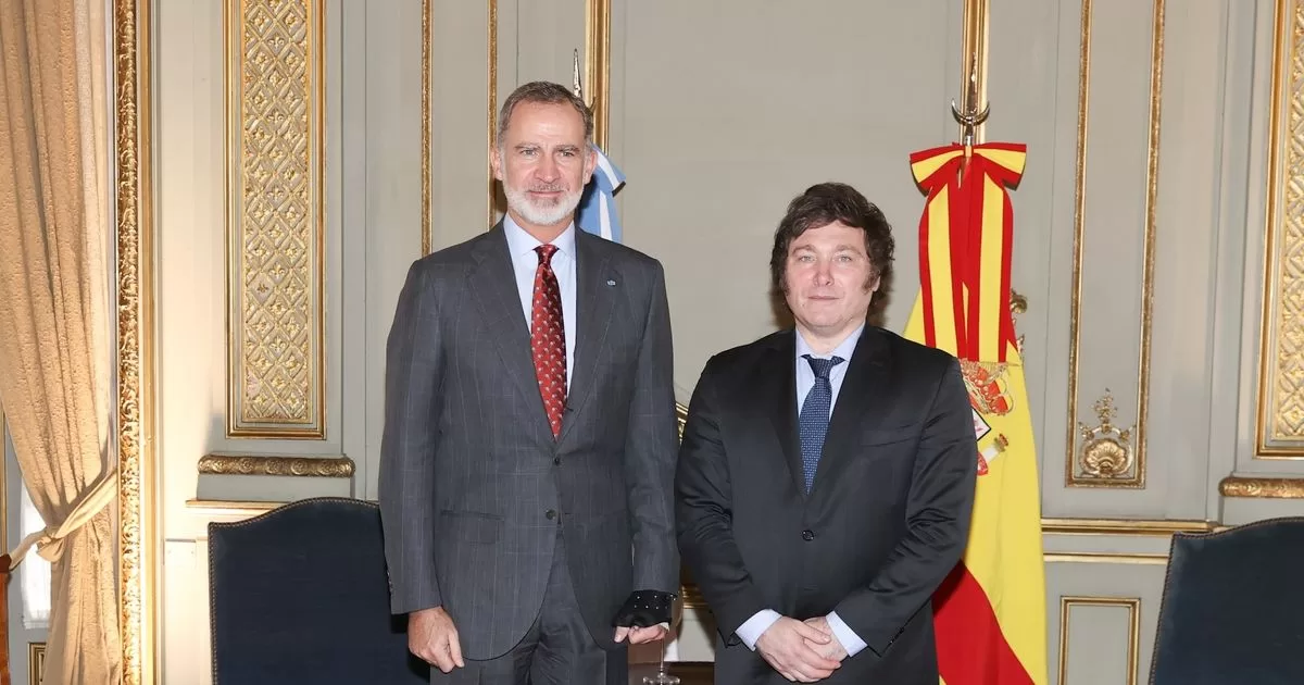 Felipe VI meets with Milei to talk about the situation in Spain and Argentina
