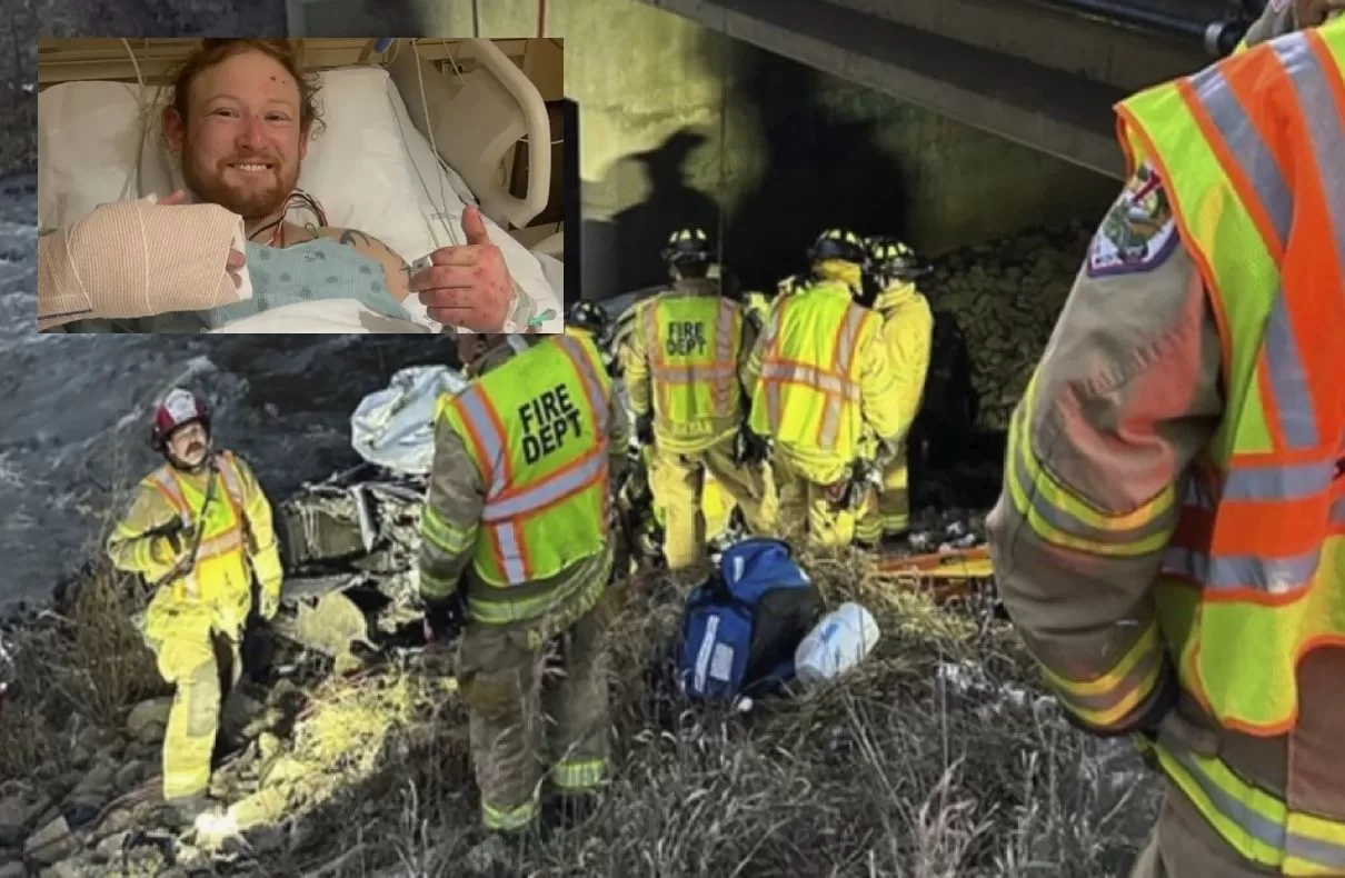 Indiana Man Rescued After Being Trapped in Crashed Truck