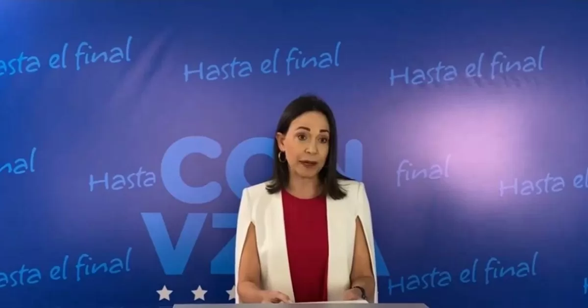 María Corina Machado asks to maintain focus on the 2024 presidential elections
