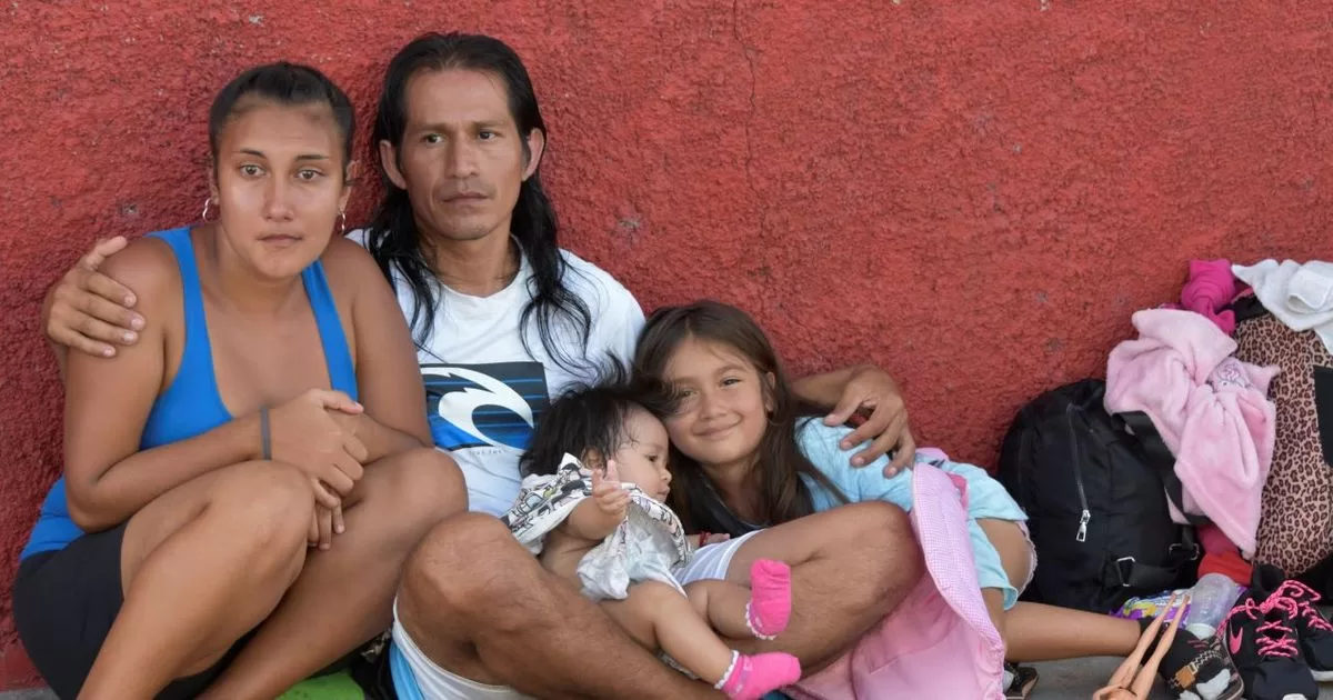 Mexico rescues a Cuban family lost on the migratory route
