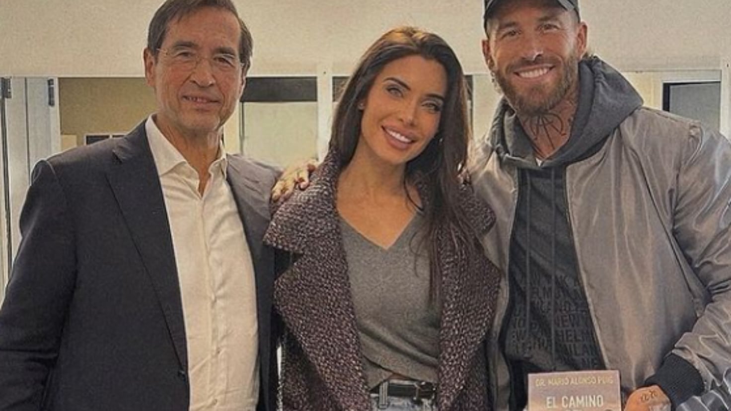 The image that shows the reconciliation of Ramos and Pilar Rubio

