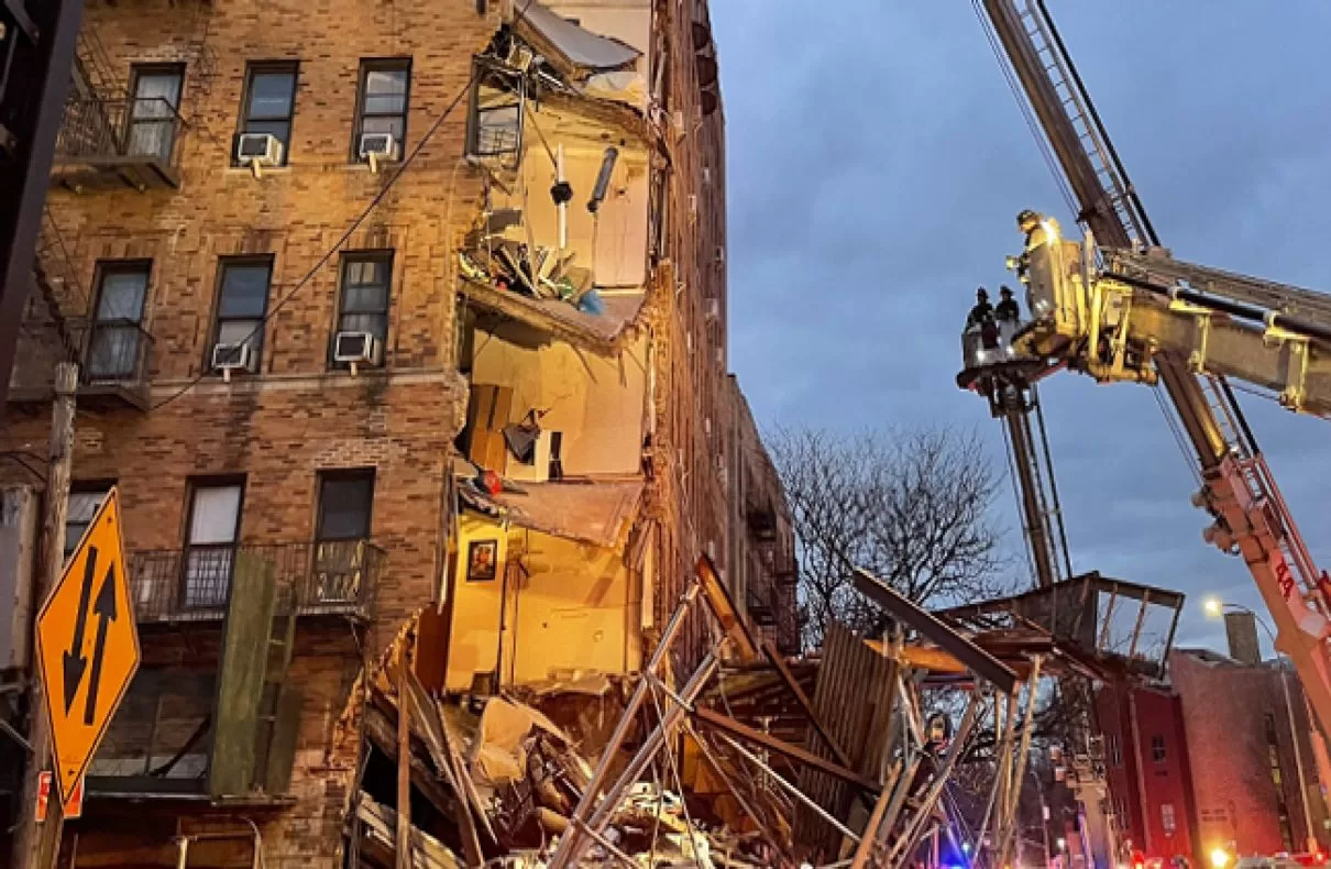 Too Many Injured in Six Story Building Partially Collapses at Bronx