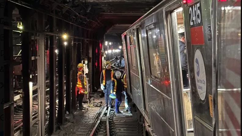 26 injured in partial subway train derailment
