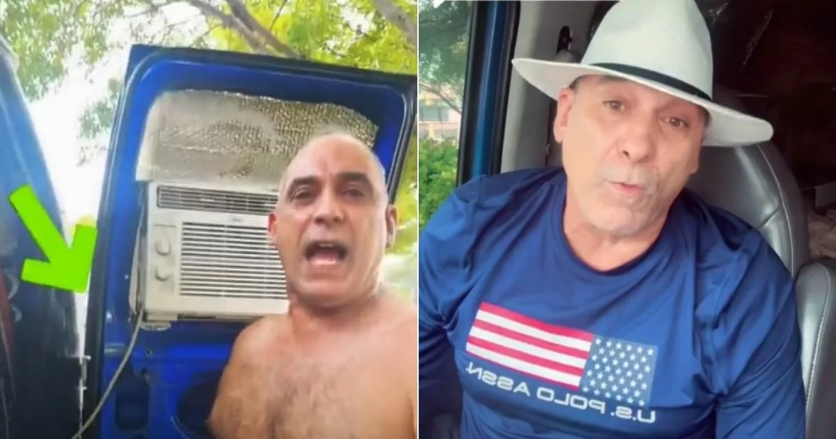 Cuban speaking who lives in his van in Miami: “Everything collapsed”
