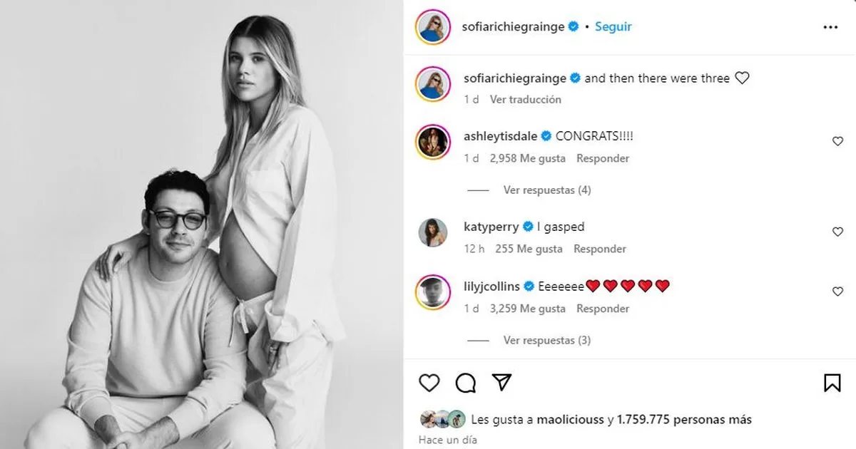 Influencer Sofia Richie confirms her pregnancy
