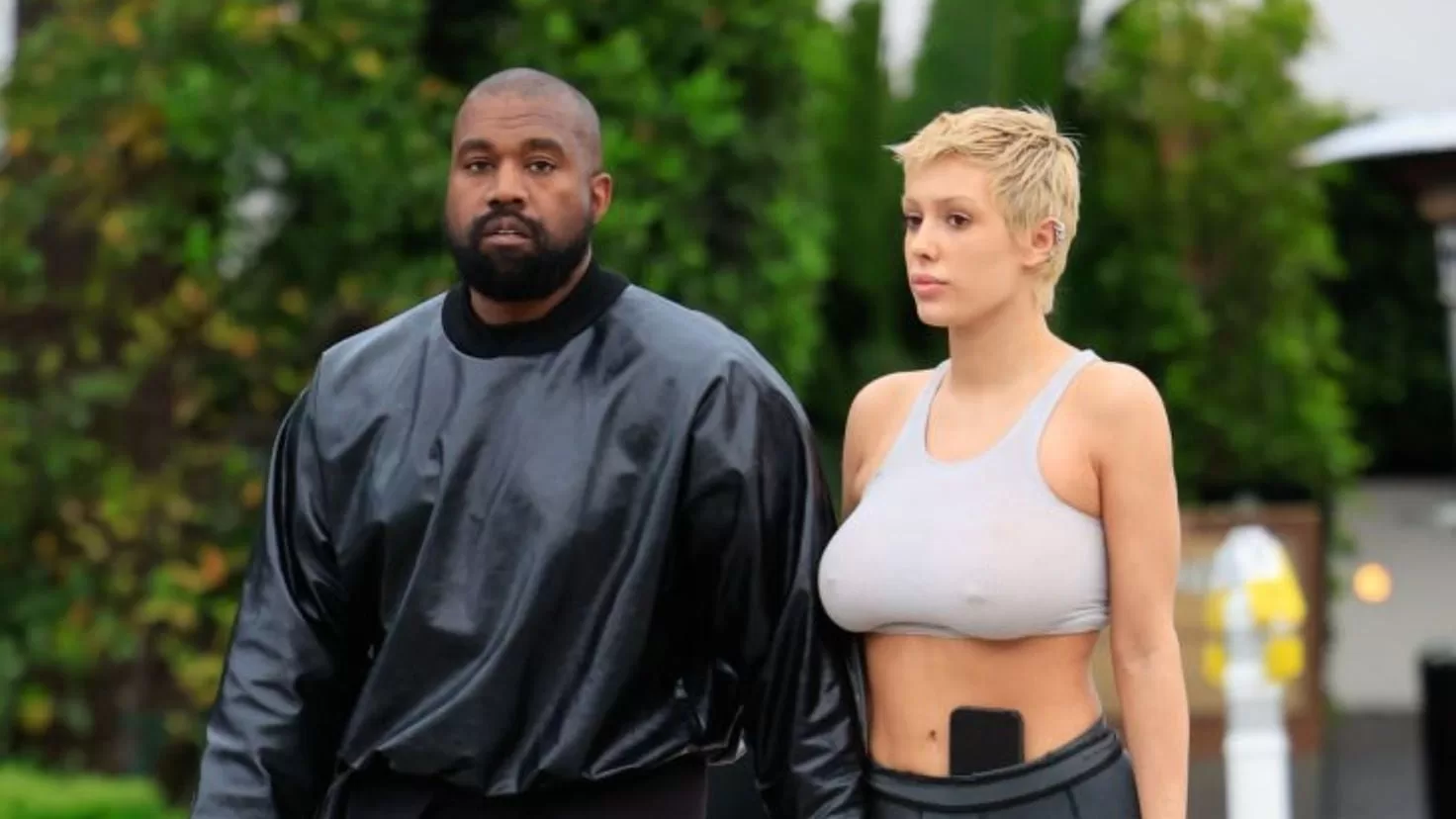 Kanye West, criticized for uploading almost naked photos of his wife, Bianca Censori
