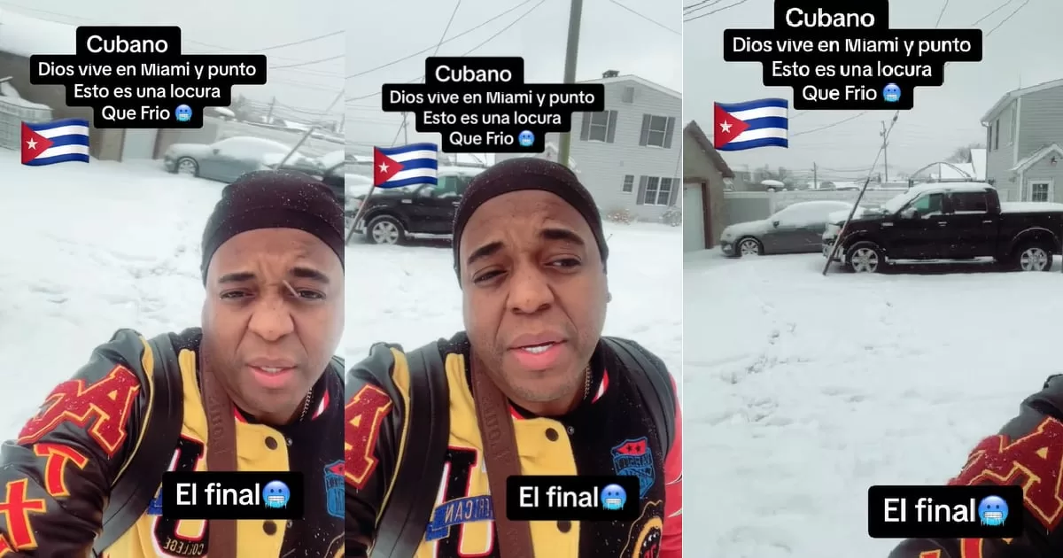 Newly arrived Cuban is surprised by snowfall in New Jersey: “God does not live here”
