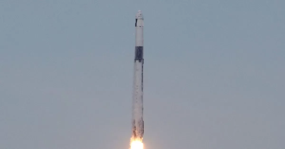 Private space mission takes off heading to the International Space Station
