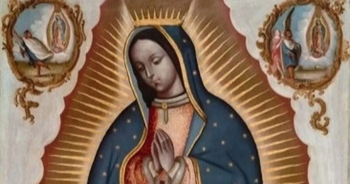 Restored canvas of the Virgin of Guadalupe exhibited in Spain
