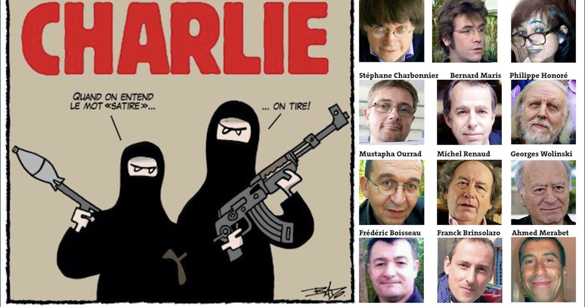 The massacre of the Charlie Hebdo journalists
