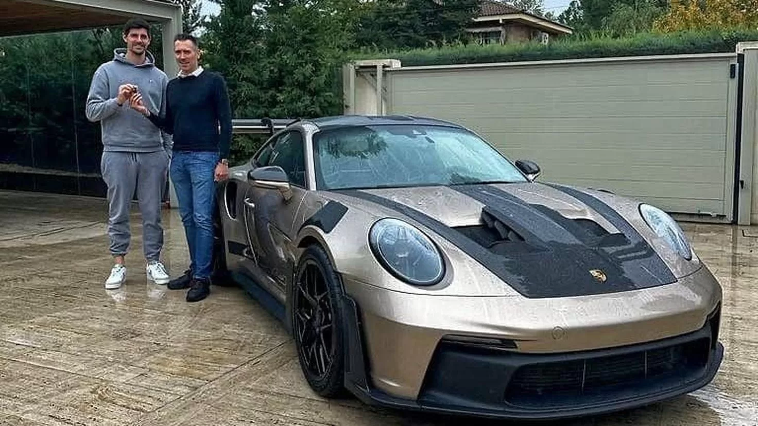 This is Thibaut Courtois' custom-made Porsche
