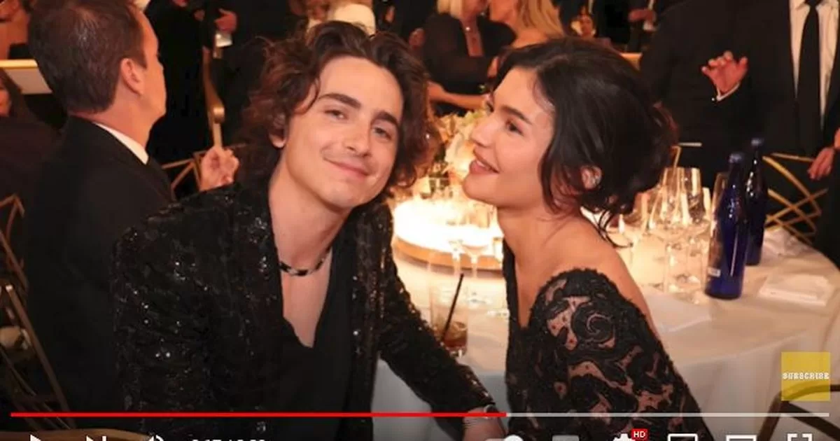 Timothe Chalamet and Kylie Jenner show off their love at the Golden Globes
