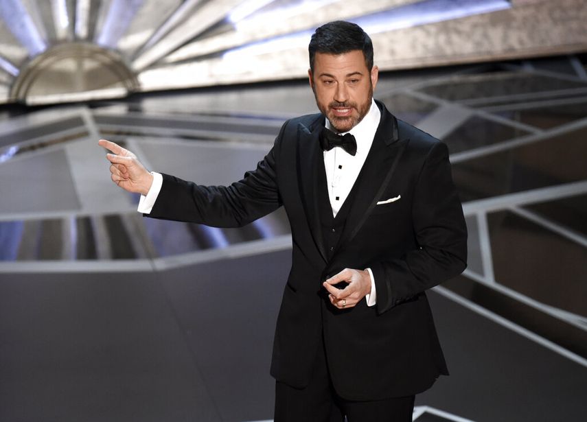 Host Jimmy Kimmel speaks at the Oscars in Los Angeles on March 4, 2018. Kimmel will preside over the ceremony again in March, the show's producers said Monday.