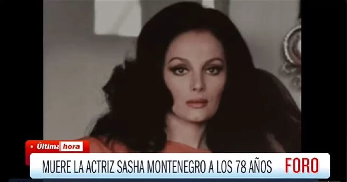 Actress Sasha Montenegro dies at 78
