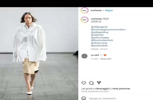 Designer claims the skirt as a woman's best ally
