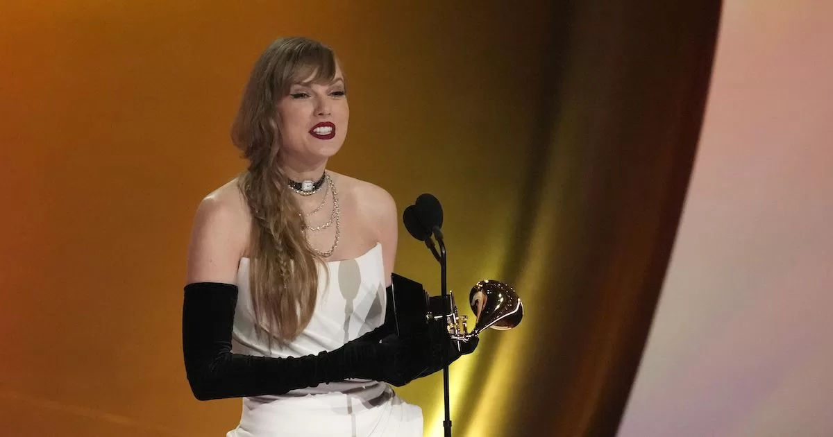 Taylor Swift breaks record with her fourth Grammy for album of the year
