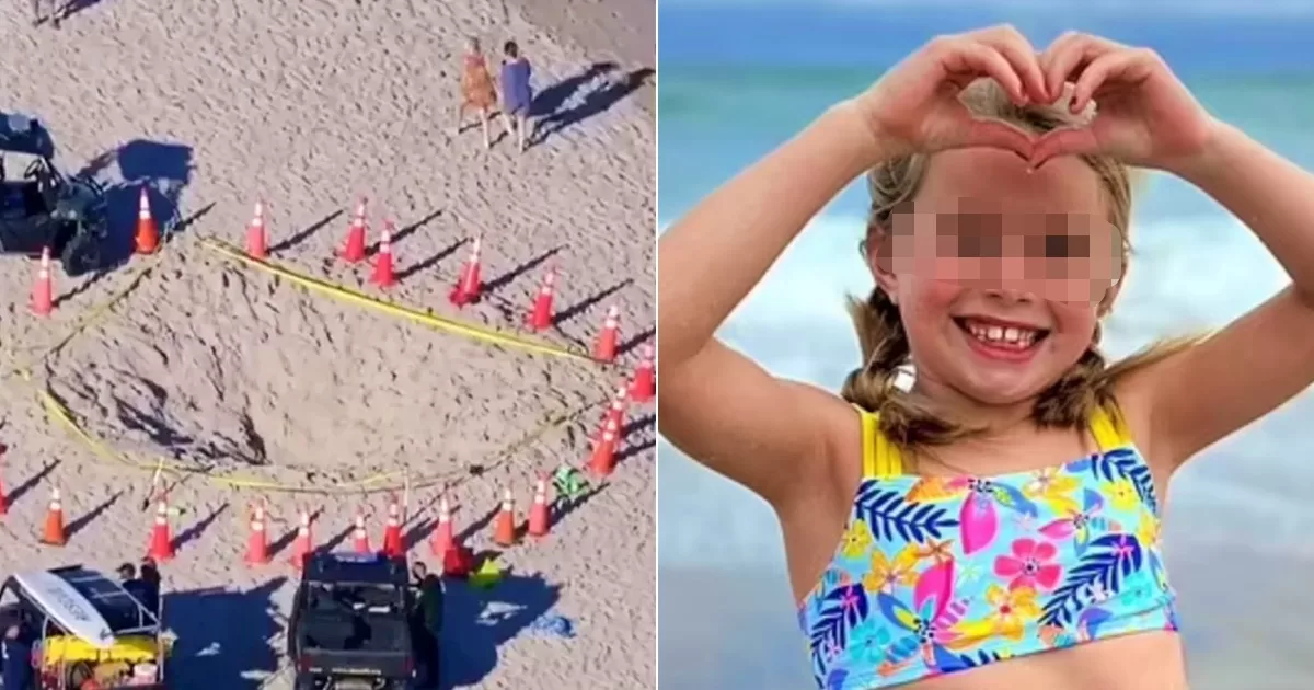 They identify a girl who died after being buried by sand on a beach in South Florida
