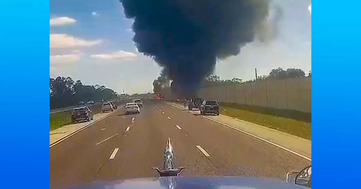 This is what a camera captured about the plane crash in Florida
