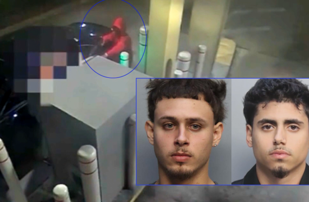 Two to prison for robbery at a Hialeah ATM, a camera recorded the incident
