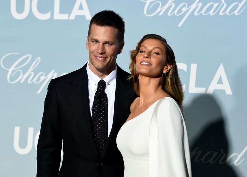 In this file photo taken on February 21, 2019, Tom Brady and Gisele Bündchen attend the 2019 Hollywood For Science Gala in Los Angeles, California.  Brady and Bundchen filed for divorce on October 28, 2022, ending their 13-year marriage.