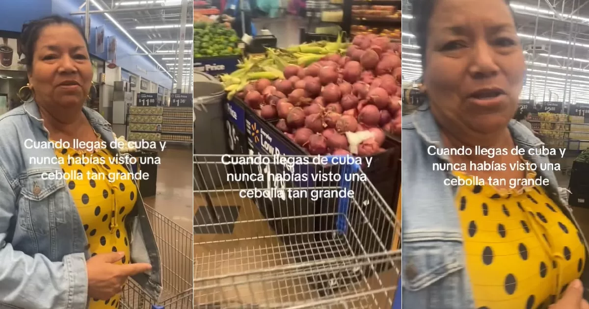 Cubana is surprised by the size of onions in the US

