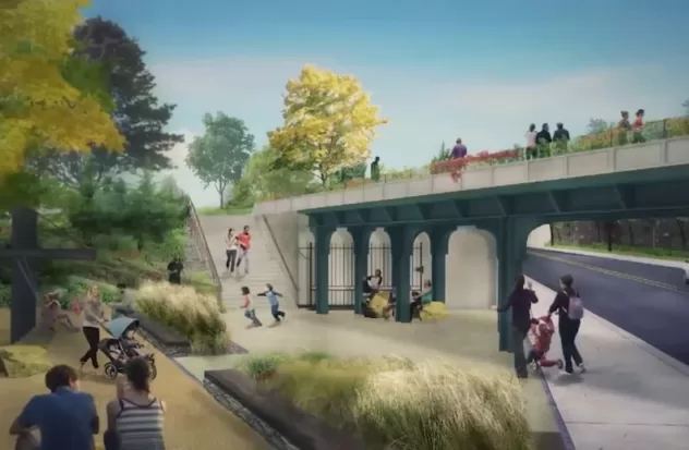 Federal government will give 117 million for a park in Queensway
