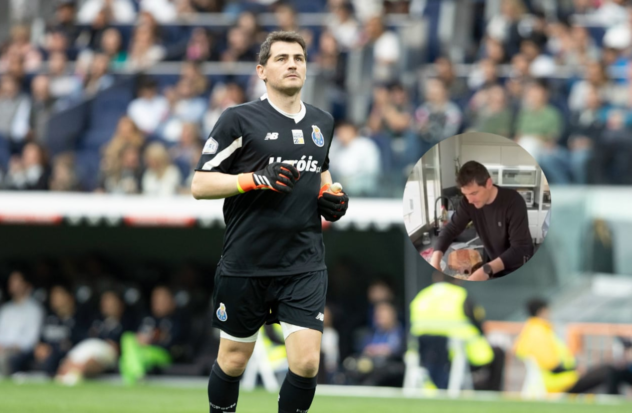 Iker Casillas goes into the kitchen and is showered with ridicule from his friends: What a joke...
