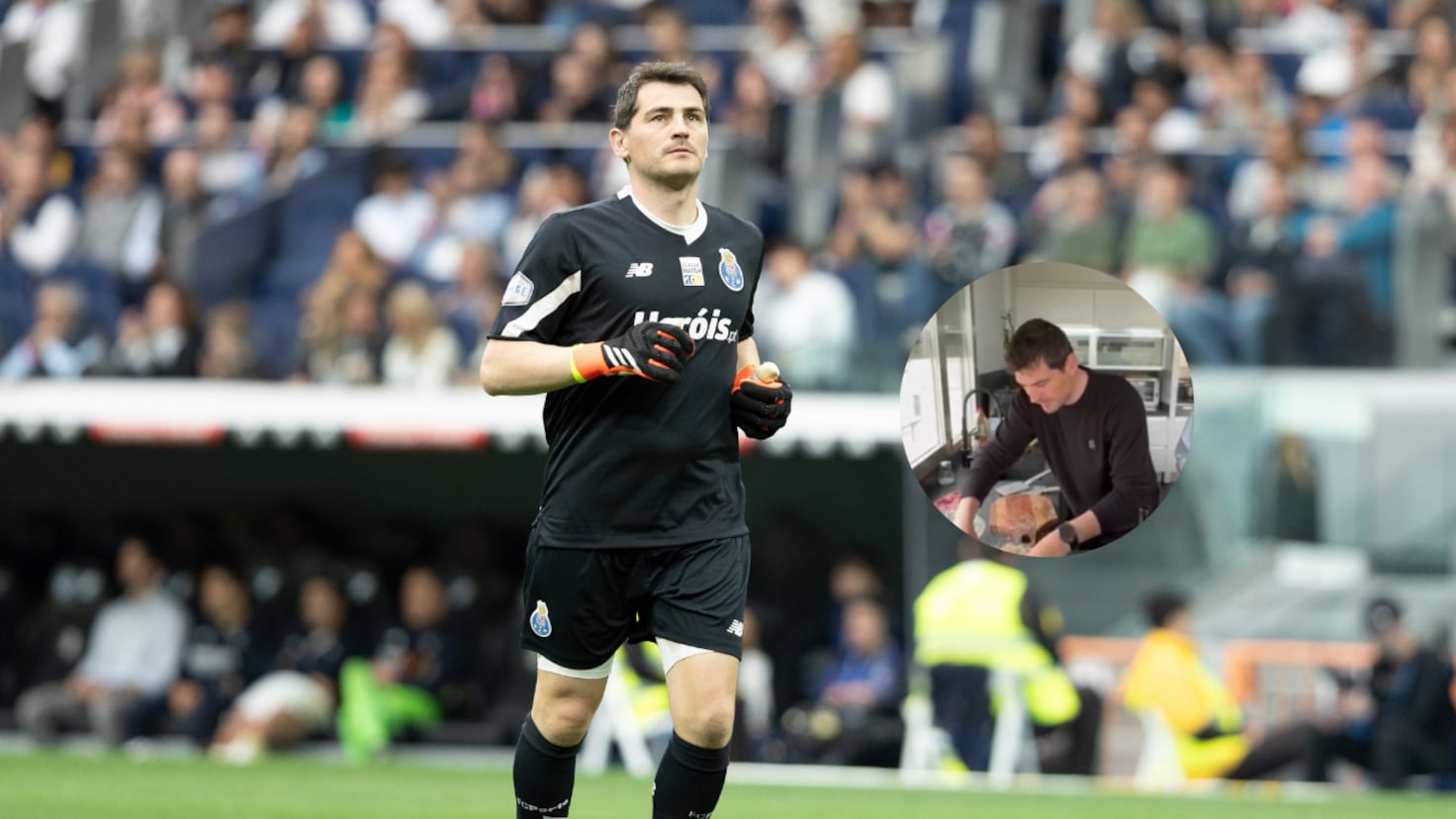 Iker Casillas goes into the kitchen and is showered with ridicule from his friends: What a joke...
