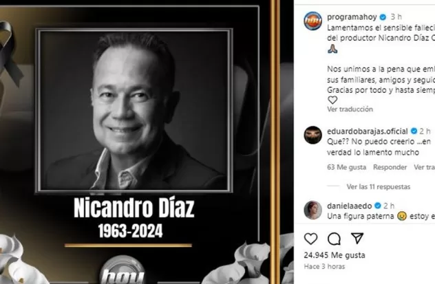 Telenovela producer Nicandro Daz dies
