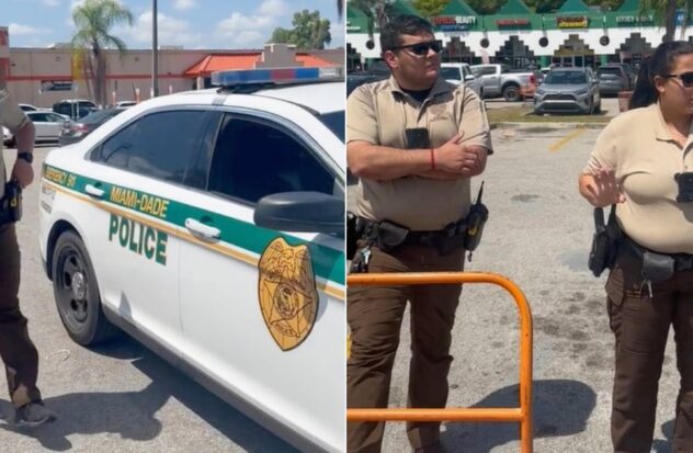 Cuban confronts police in Miami for ordering him to leave a Home Depot parking lot
