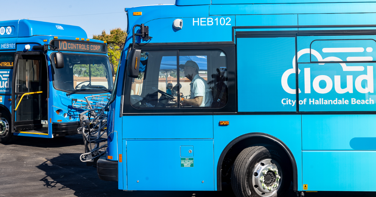 Hallandale Beach, first city in South Florida with a complete fleet of electric buses
